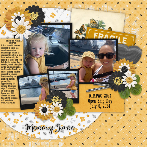 Fun With Four Templates 9 #4 with Paint Chips Golden Rod-Connie Prince