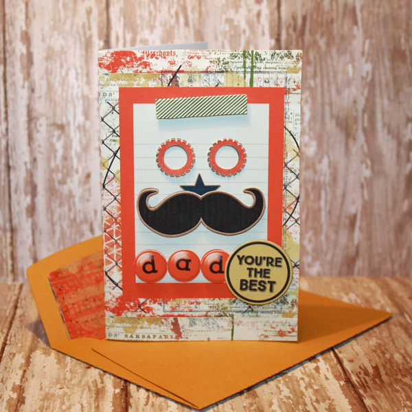 Funny Father's Day Card with matching envie