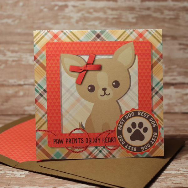 Furbaby Card with matching envie