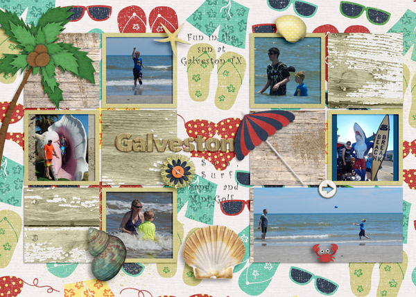 Galveston Beach by Kathy