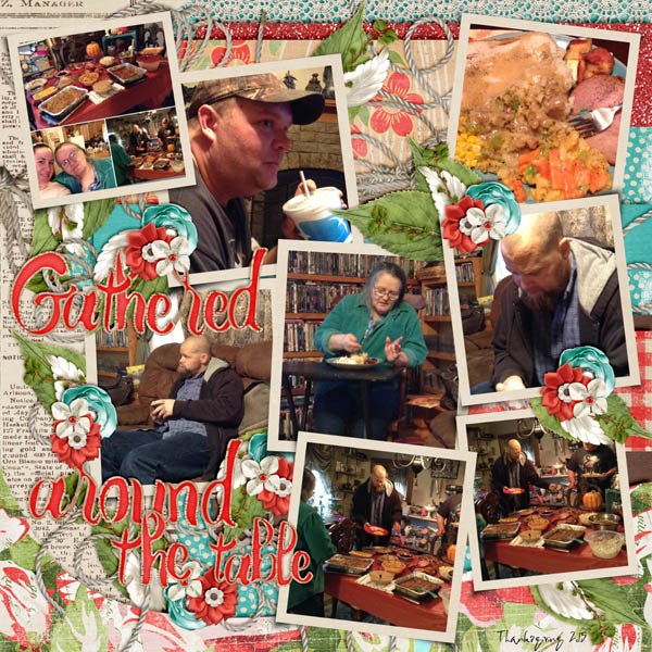 gathered around the table