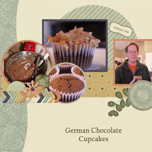German Chocolate Cupcakes
