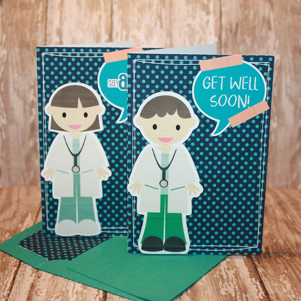 Get Well Cards with Matching Envelope