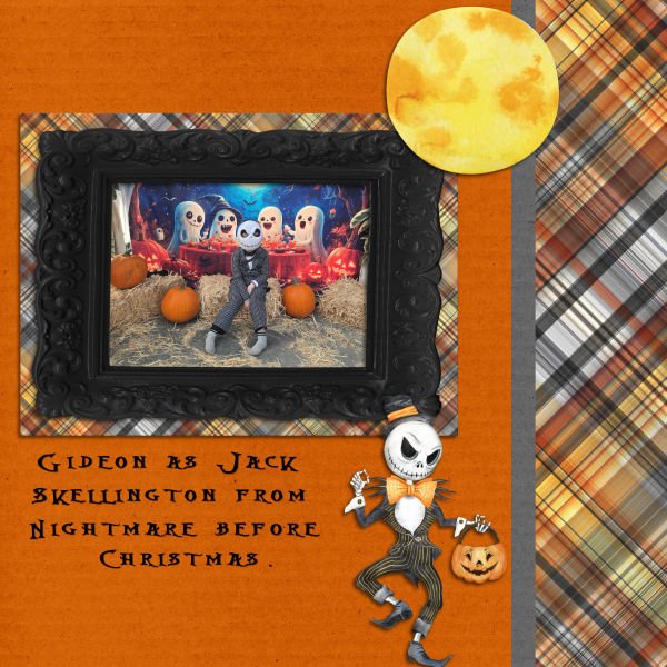Gideon as Jack Skellington