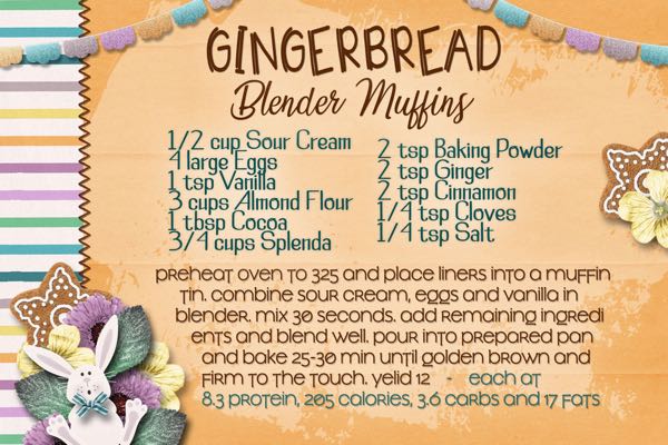 Gingerbread Blender Muffins