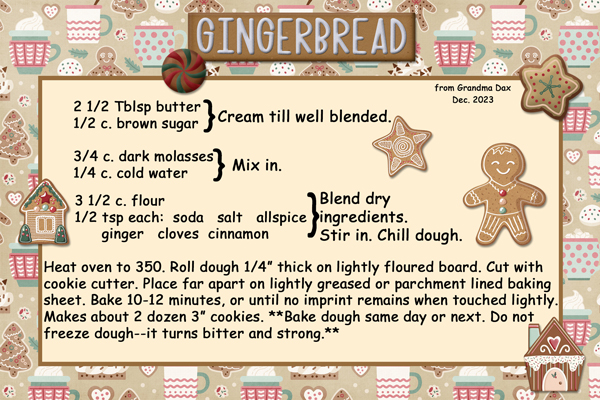 Gingerbread cookies