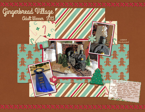Gingerbread Village Adult Winner 2015