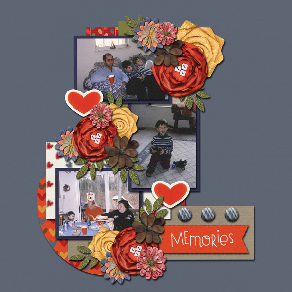 GingerScrap Reward Challange December-I used the Time with the Family Kit a