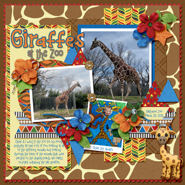 Giraffes at the Zoo