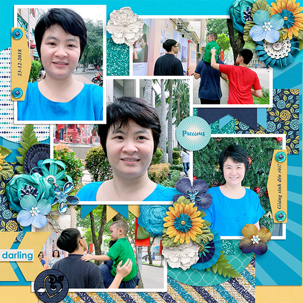 Girl in blue - right