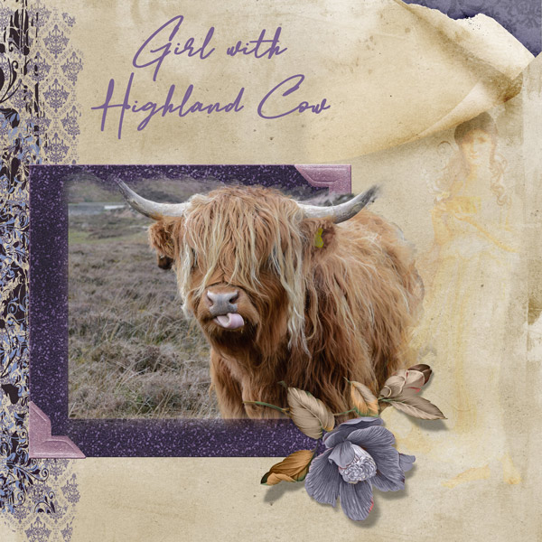 Girl with Highland Cow