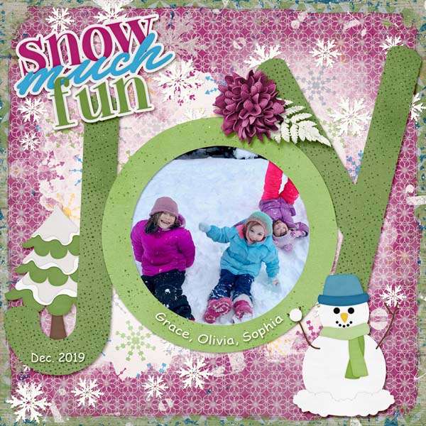 Girls in the snow