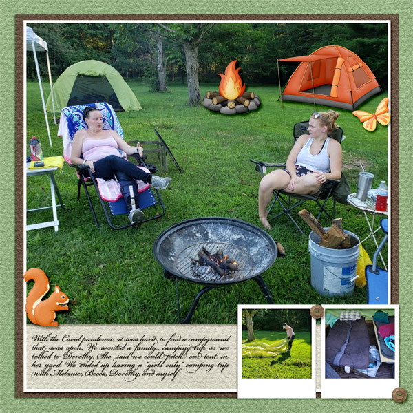 Girls only camping