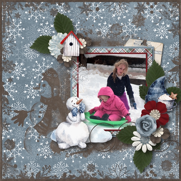 Girls Sledding