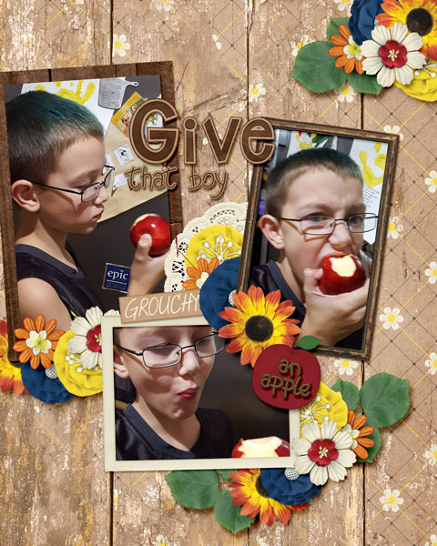 Give boy apple
