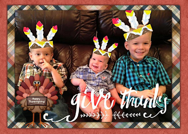 Give Thanks Card 5x7 front