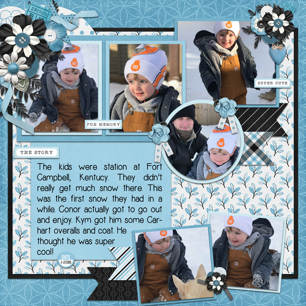 GLACIER BLUE / APRIL TEMPLATE BUNDLE