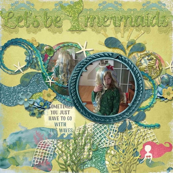 Glitzy Mermaid April 2016 Color Challenge