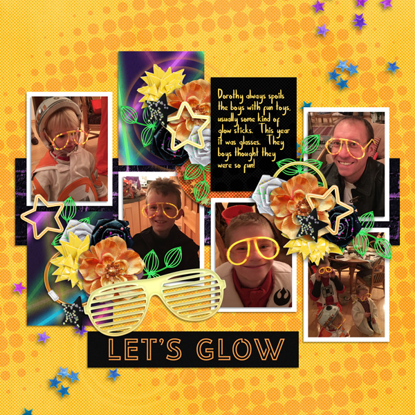 Glow stick glasses