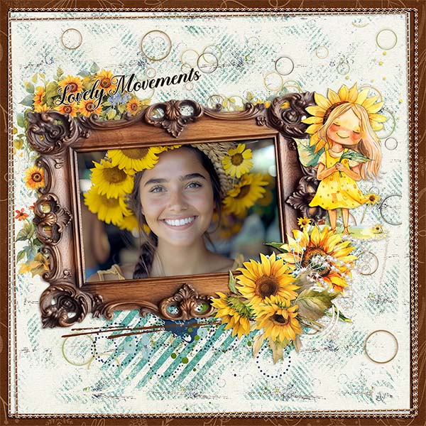 Glowing With Sunflowers By Cutie Pie Scraps