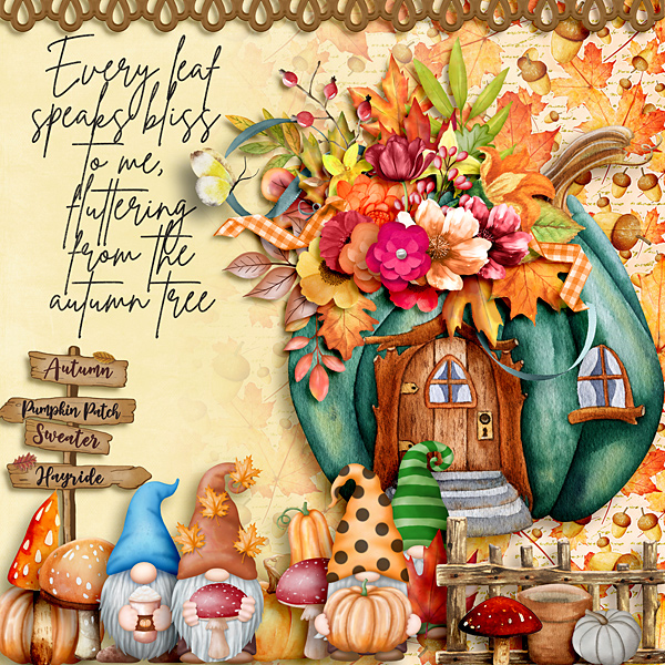 Gnomes Luv Autumn