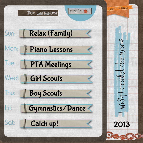 Goals for 2013