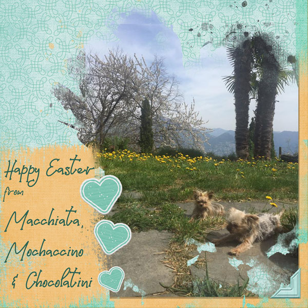 Gold and Teal Easter