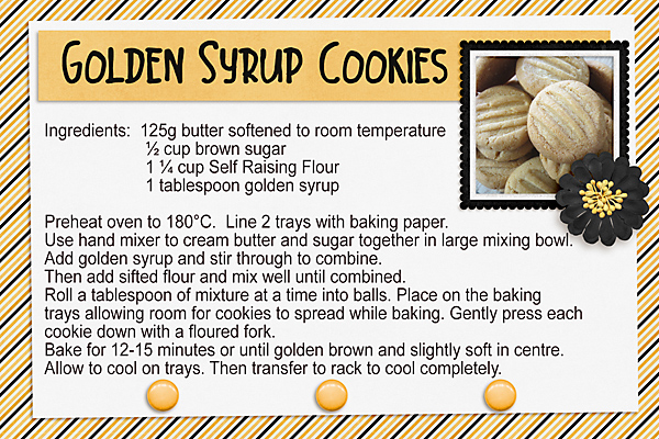 Golden Syrup Cookies