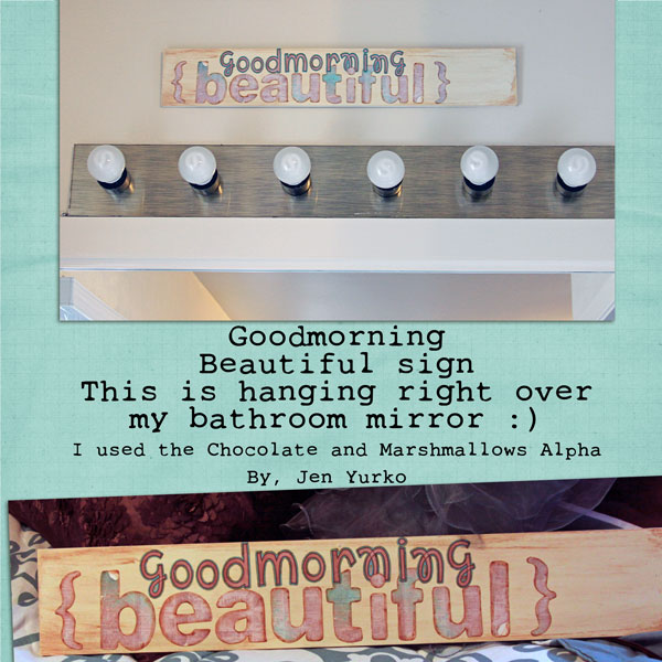 Goodmorning Beautiful Sign