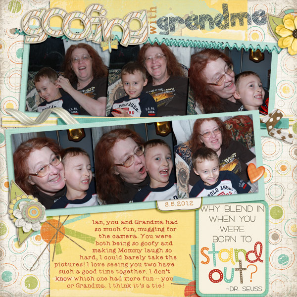 Goofing with Grandma