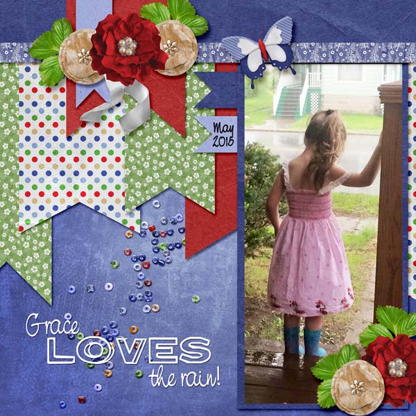 Grace loves the rain