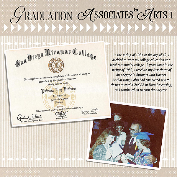 Graduation Associates in Arts 1