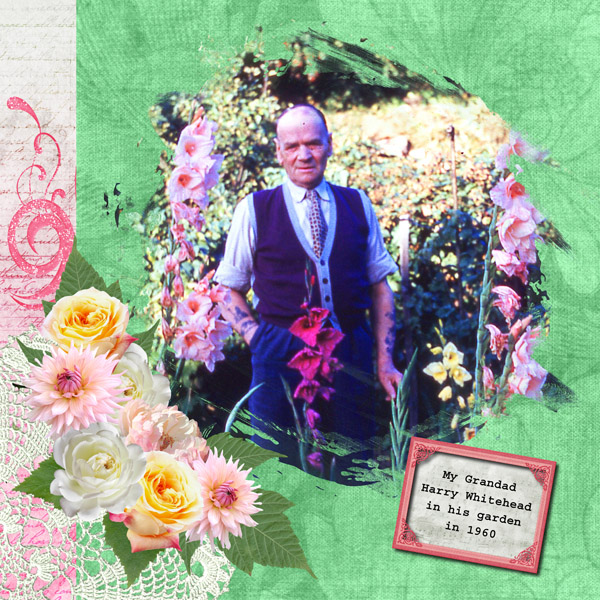 Grandad in his Garden 1960