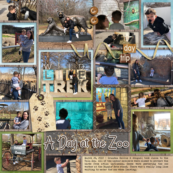 Grandma Kellie + Aunt Abigail took Jaxon to the Tulsa Zoo 3.26.2022