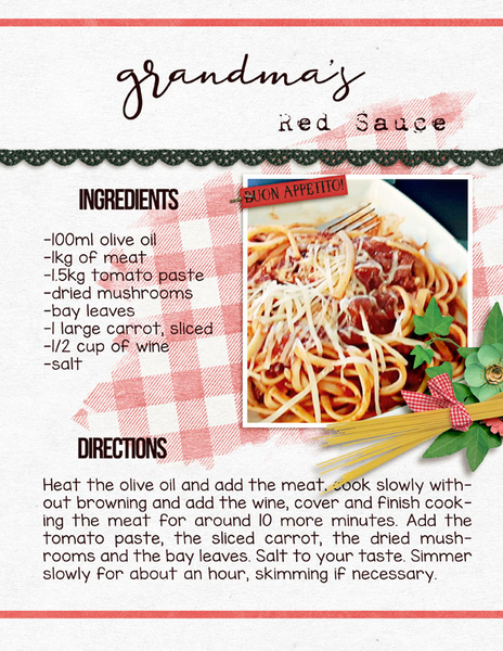 grandma's red sauce