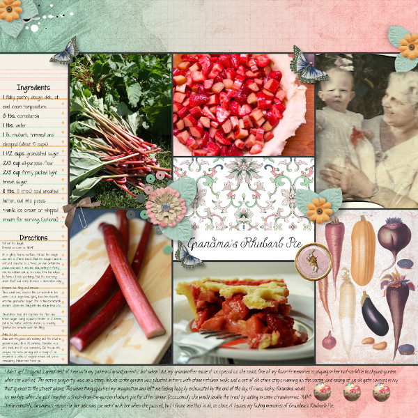 Grandma's Rhubarb Pie
