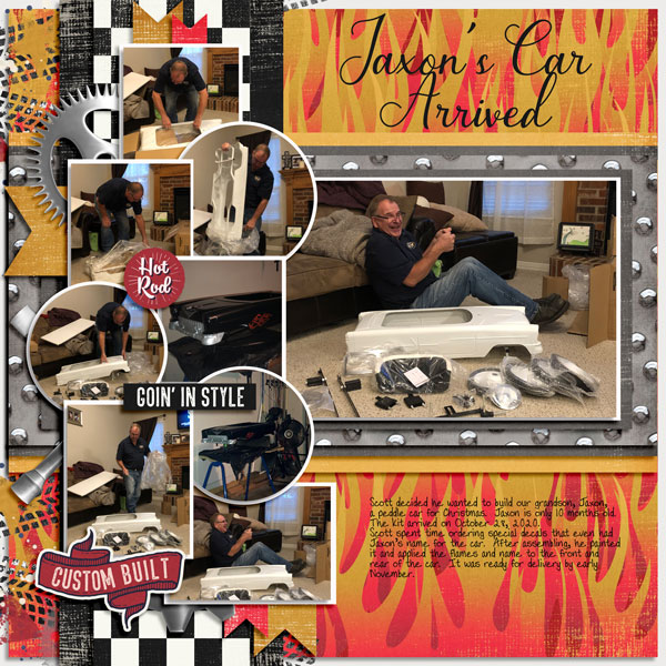 Grandpa preparing to build 10 month grandson's 1st car 10.28.20