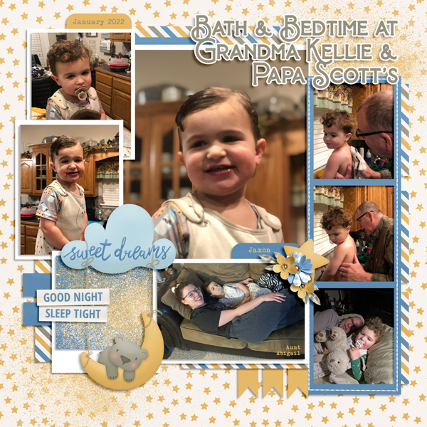 Grandson Jaxon - Bath + Bedtime - 1.2022