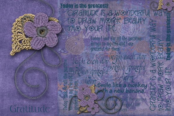 Gratitude Art Journal BB page