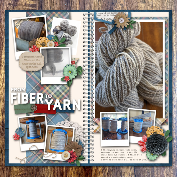Gray handspun TdF 22