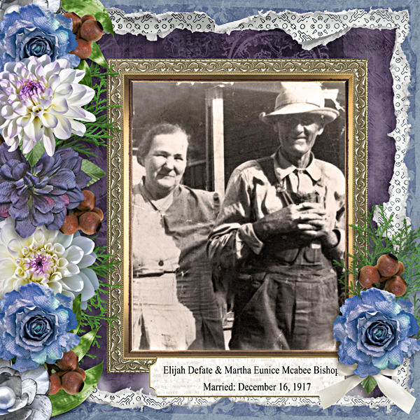 Great grandpa and Grandma Bishop