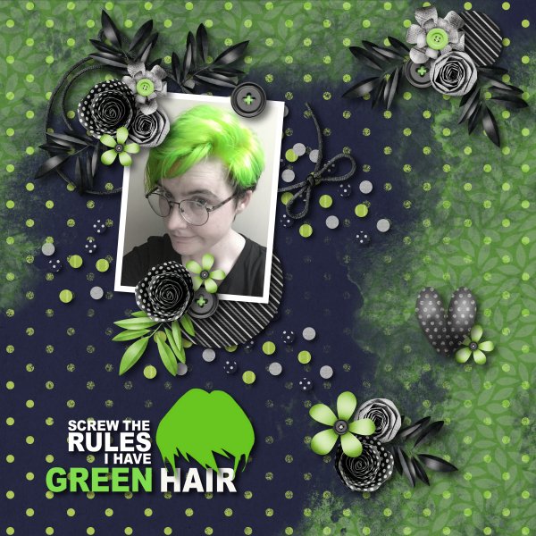 green hair