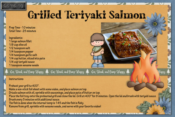 Grilled Teriyaki Salmon