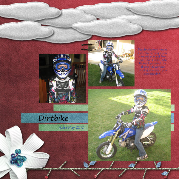 Halee's new Dirtbike