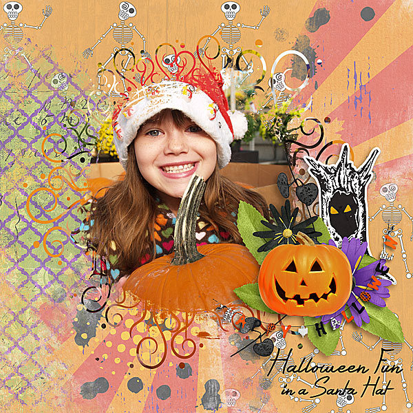 Halloween Fun in a Santa hat!