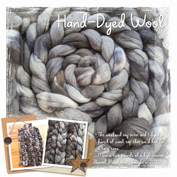 Hand-dyed Wool