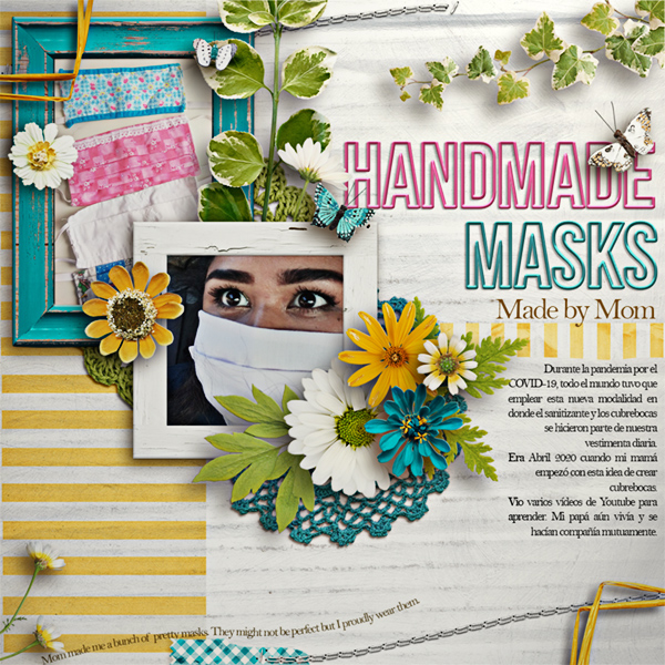 .handmade masks.