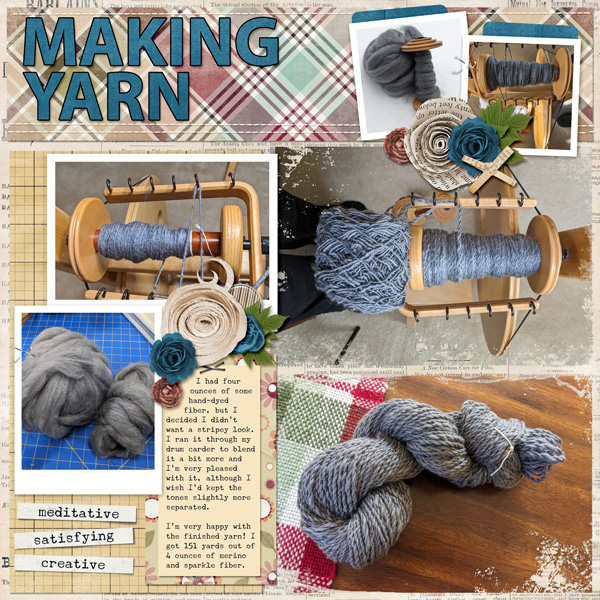 Handspun Merino and sparkle