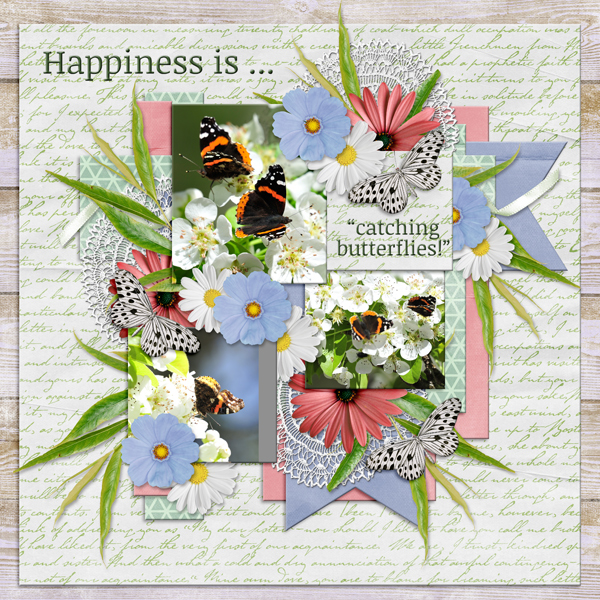 Happiness is ... "catching butterflies!"
