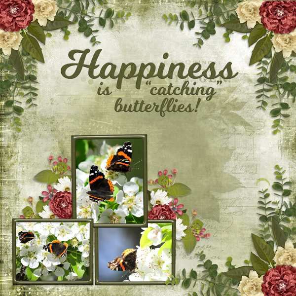 Happiness is "catching" butterflies!